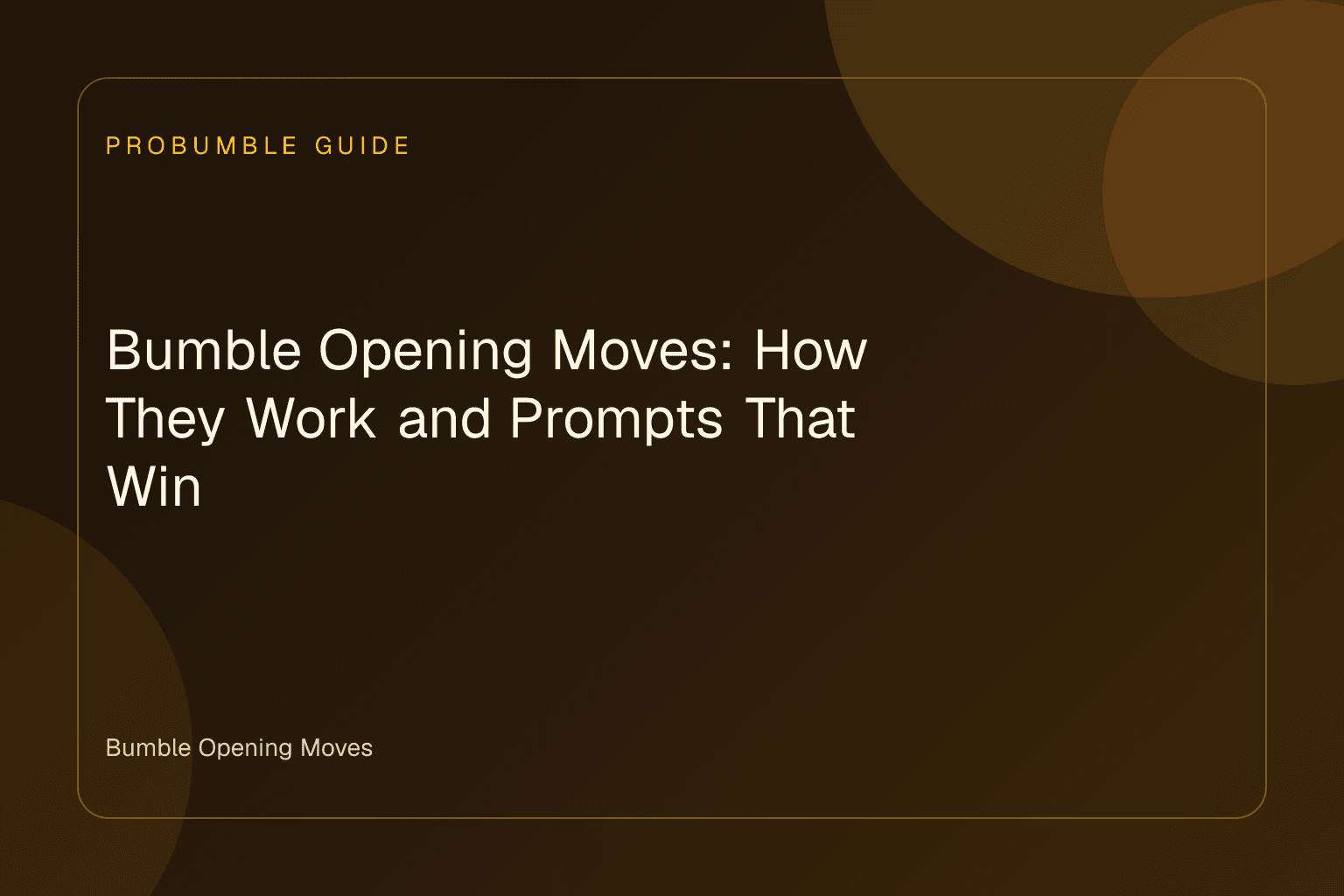 A person reviewing Bumble Opening Moves on their smartphone screen