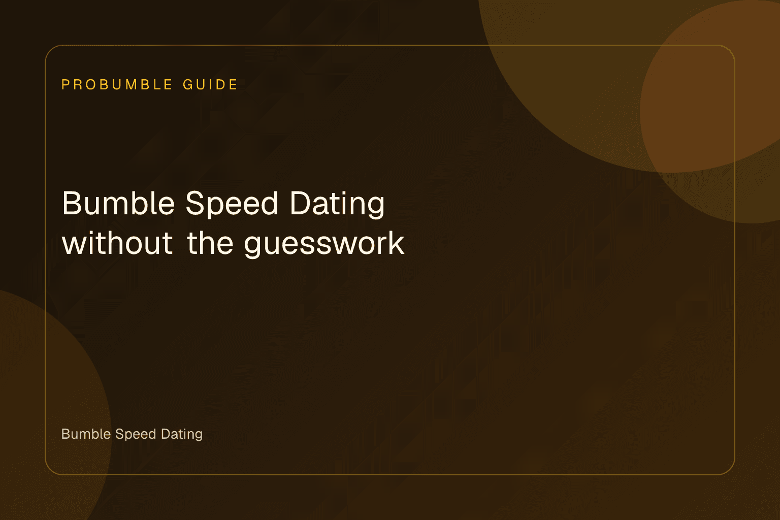 A user chatting during a Bumble Speed Dating session on a smartphone