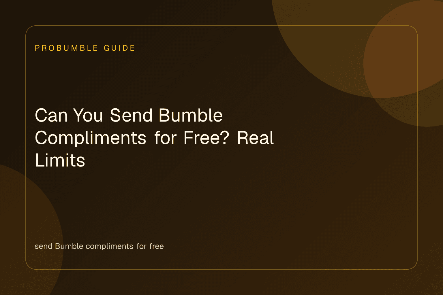 A smartphone displaying the option to send Bumble compliments for free alongside upgrade bundles.
