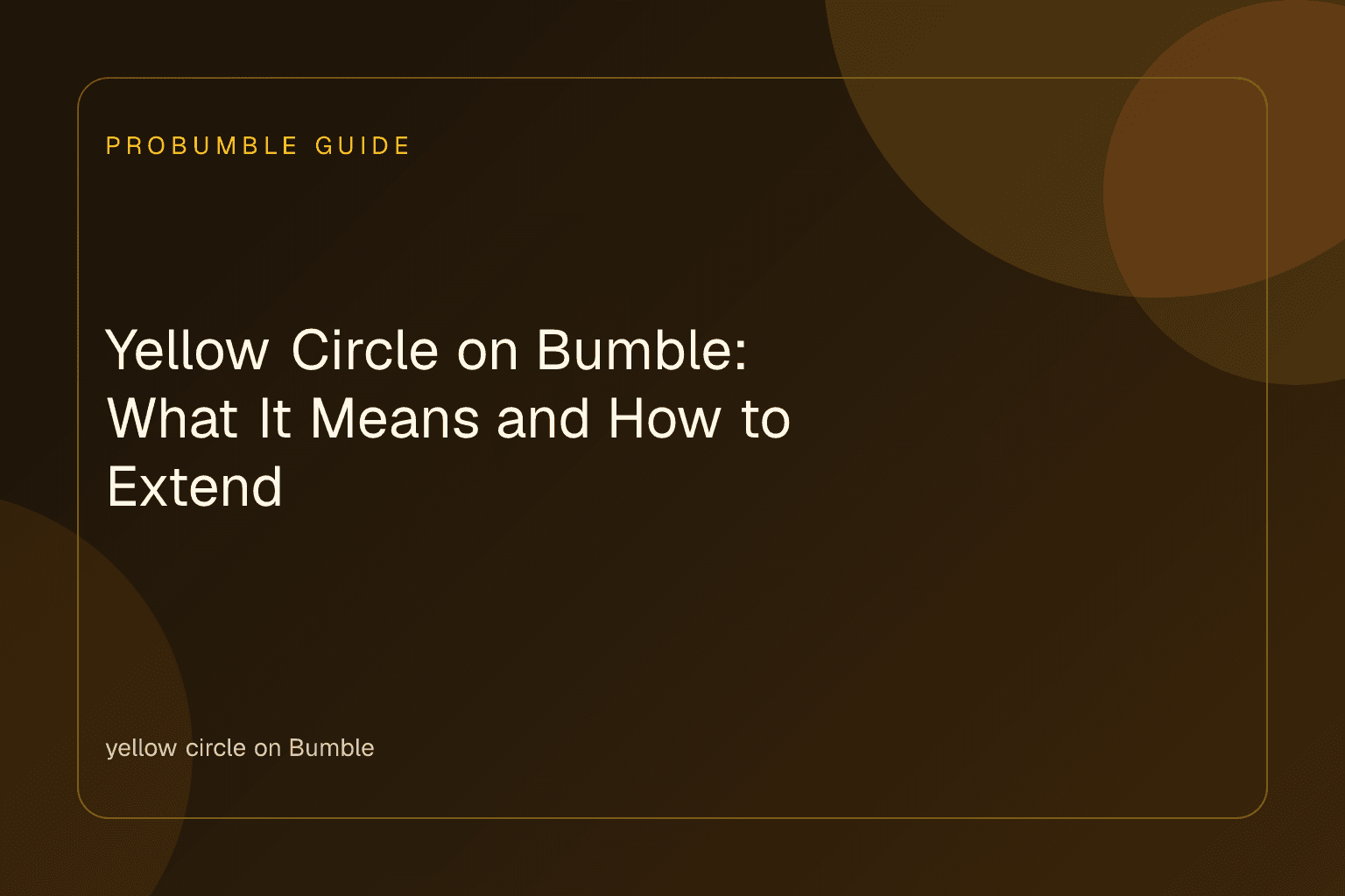 A smartphone displaying a yellow circle on Bumble around a profile icon in the match queue