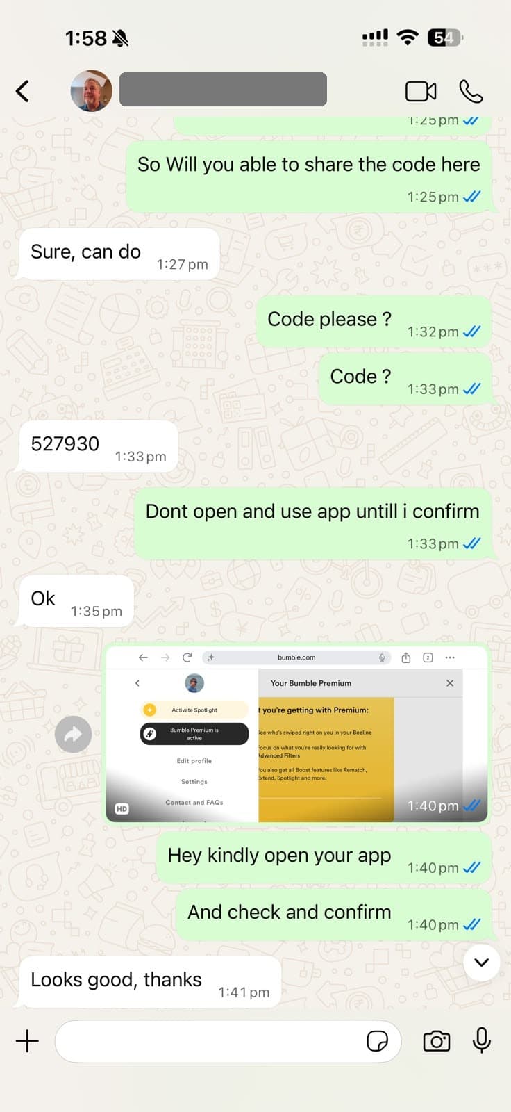 Customer review screenshot 3 — verified ProBumble order