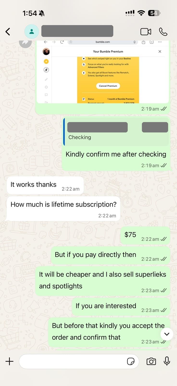 Customer review screenshot 8 — verified ProBumble order
