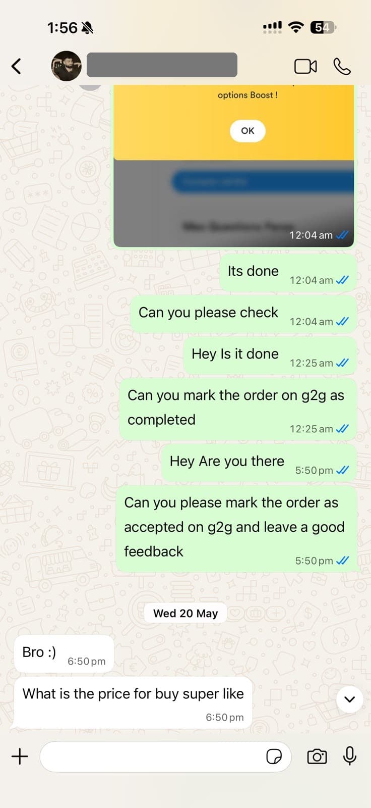 Customer review screenshot 10 — verified ProBumble order