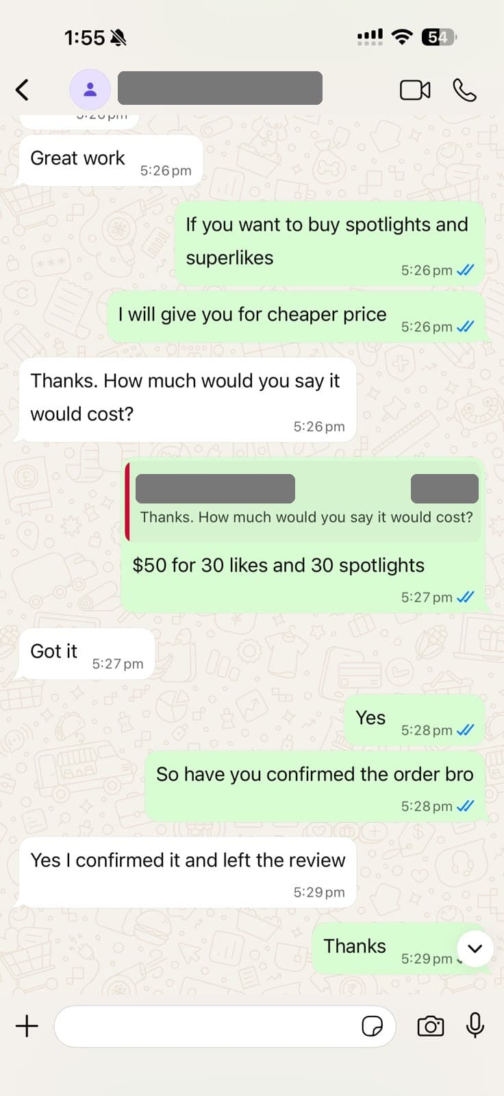 Customer review screenshot 13 — verified ProBumble order